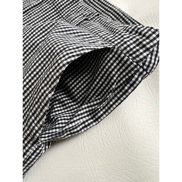 Sag Harbor Sport Vintage gingham black & white capri pants size 8 preppy mom - Picture 5 of 11